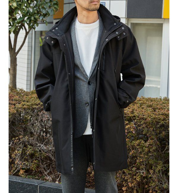 ikka「sorona(R) 3WAYロングコート」|その他|ブラック