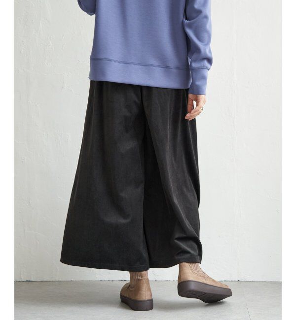 ikka「ベロアツイルラップフウスカーチョ」|スカート|