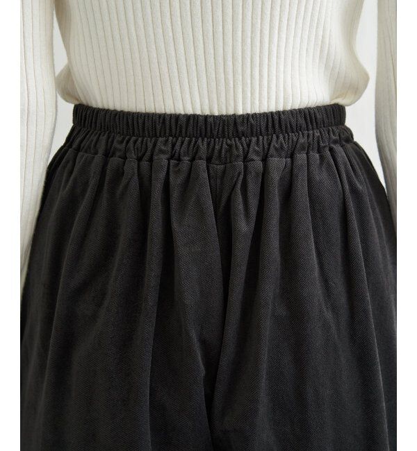 ikka「ベロアツイルラップフウスカーチョ」|スカート|