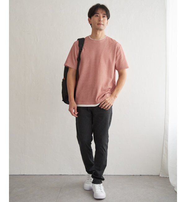 ikka「【雑誌MonoMax5月号掲載】冷感ドライワッフルフェイクT「小泉孝太郎さん着用モデル」」|Tシャツ・カットソー|