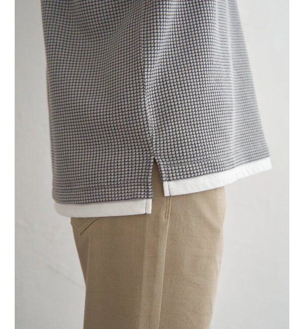 ikka「【雑誌MonoMax5月号掲載】冷感ドライワッフルフェイクT「小泉孝太郎さん着用モデル」」|Tシャツ・カットソー|