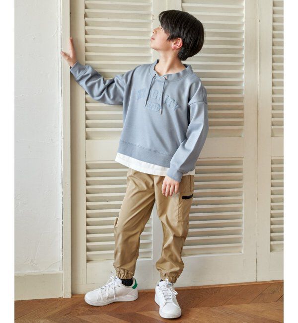 ikka kids「カノコDBルーイカレッジロゴPO」|Tシャツ・カットソー|