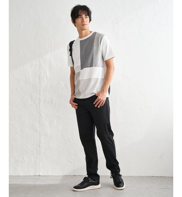 ikka「【雑誌MonoMax5月号掲載】ブロックス冷感切り替えTシャツ「小泉孝太郎さん着用モデル」」|Tシャツ・カットソー|