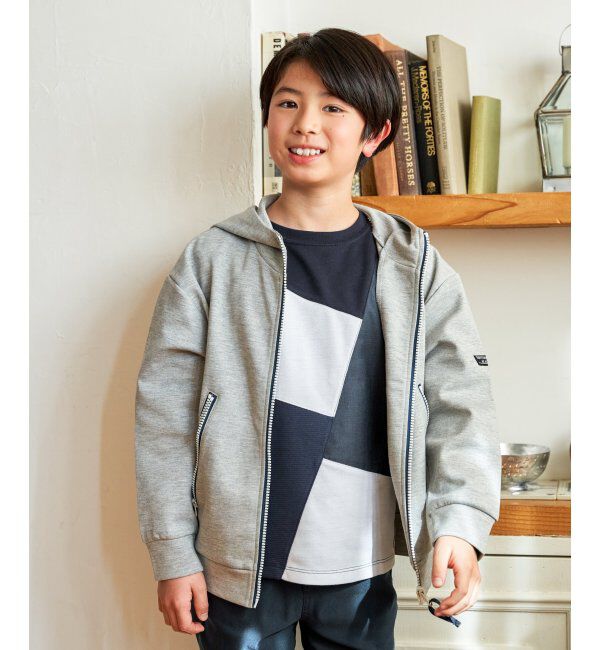 ikka kids「７ブソデポンチブロックスＴ」|Tシャツ・カットソー|