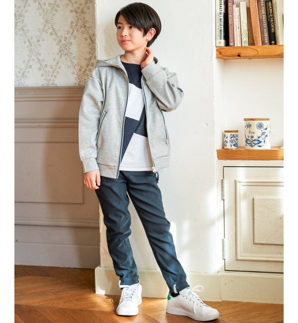 ikka kids「７ブソデポンチブロックスＴ」|Tシャツ・カットソー|