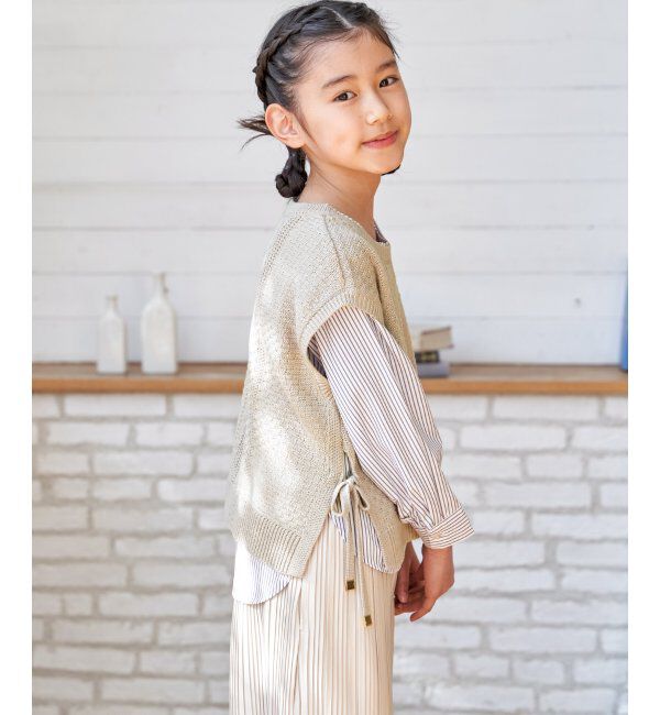 ikka kids「【親子コーデ】サイドリボンニットベストセット（120~160cm）」|その他|
