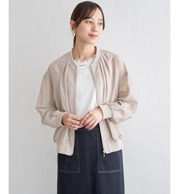 ikka「【雑誌InRed5月号掲載】シアーリブブルゾン」|ブルゾン・スタジャン|