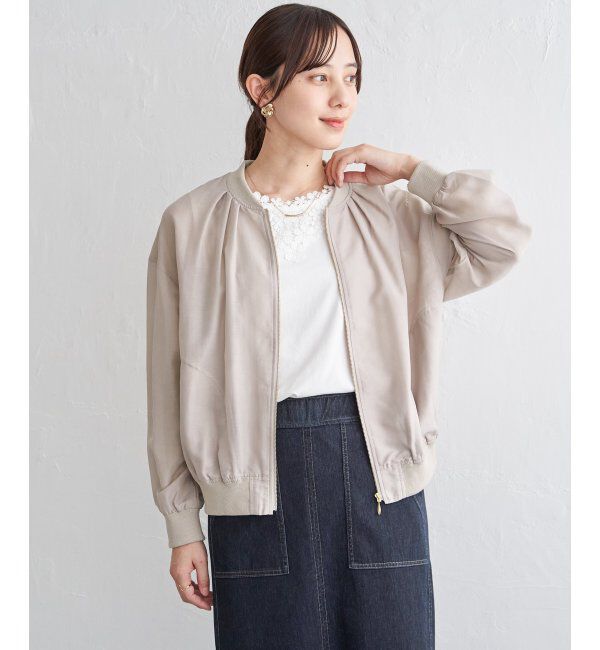 ikka「【雑誌InRed5月号掲載】シアーリブブルゾン」|ブルゾン・スタジャン|