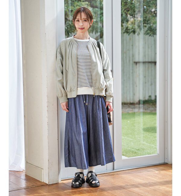 ikka「【雑誌InRed5月号掲載】シアーリブブルゾン」|ブルゾン・スタジャン|