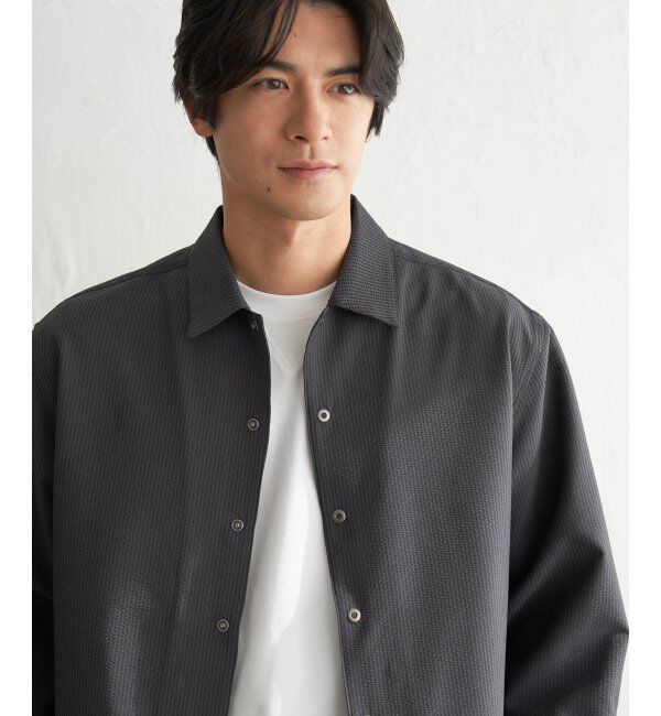 ikka「【雑誌MonoMax5月号掲載】イージケアサッカースナップシャウター「小泉孝太郎さん着用モデル」」|シャツ・ブラウス|