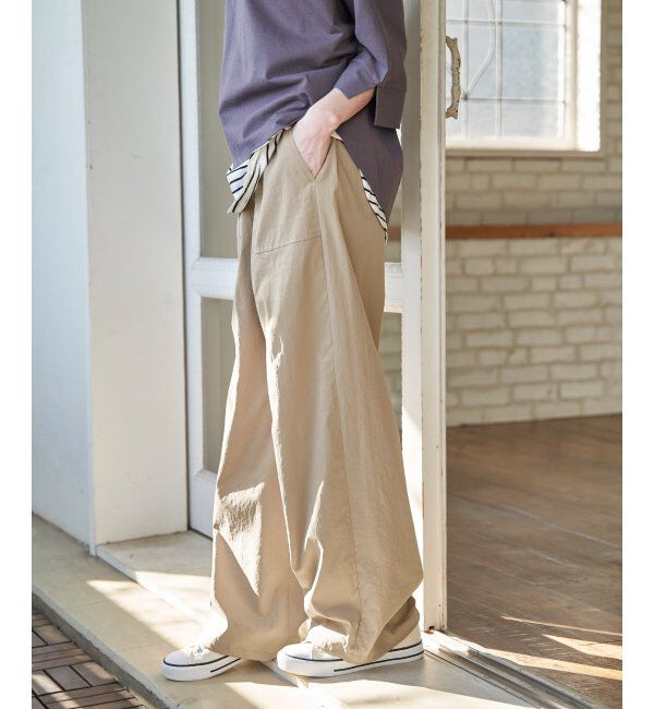 ikka「【雑誌InRed5月号】ドライテックチノベイカーパンツ　【接触冷感／速乾】」|チノ|