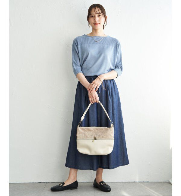 ikka「洗えるドルマンニットプルオーバー」|プルオーバー|