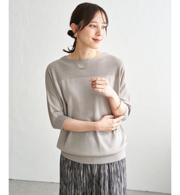 ikka「洗えるドルマンニットプルオーバー」|プルオーバー|