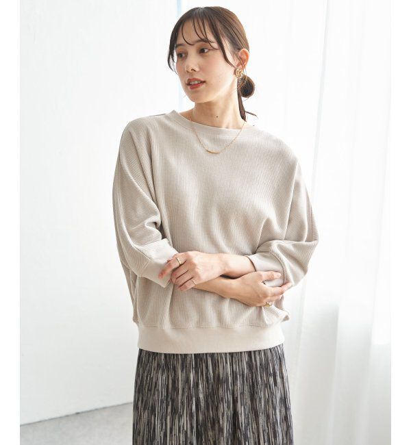 ikka「【雑誌InRed5月号掲載】タックフライスドルマンプルオーバー」|Tシャツ・カットソー|