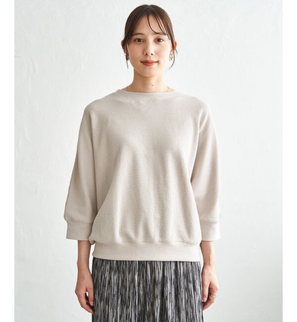 ikka「【雑誌InRed5月号掲載】タックフライスドルマンプルオーバー」|Tシャツ・カットソー|