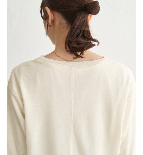 ikka「【雑誌InRed5月号掲載】シア－ロゴプリント 7分袖プルオーバーセット【2点セット】」|Tシャツ・カットソー|