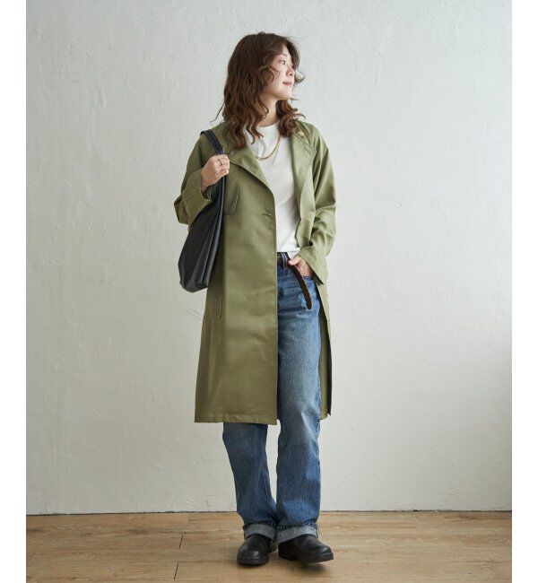 Lbc with Life「ノーカラーガンパッチゆるコート」|その他|