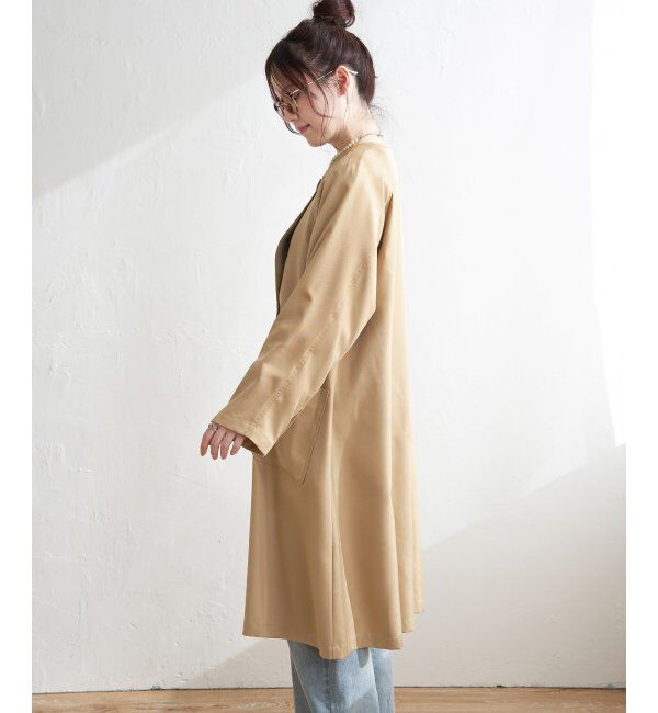 Lbc with Life「ノーカラーガンパッチゆるコート」|その他|