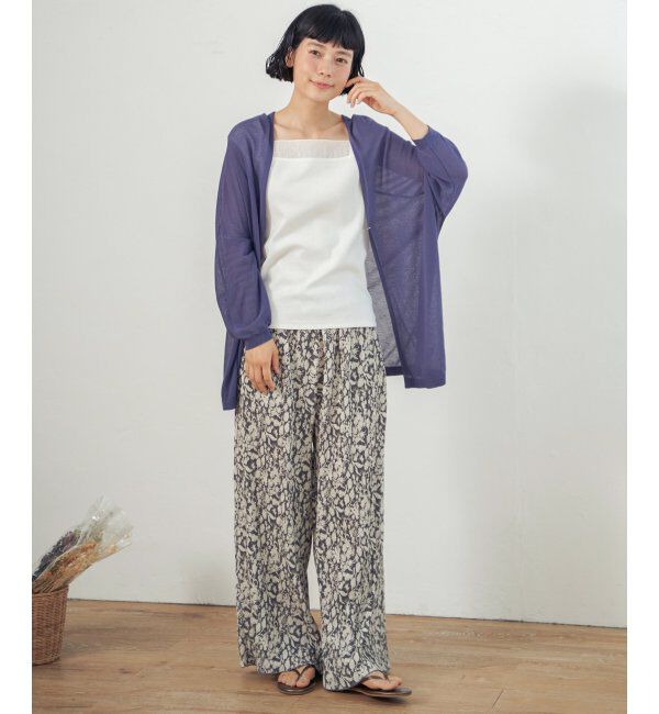 Lbc with Life「さらひやワンボタントッパーカーディガン」|カーディガン|