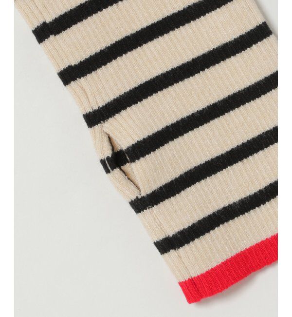 VENCE share style「ハイゲージリブ配色プルオーバー」|ニット・セーター|