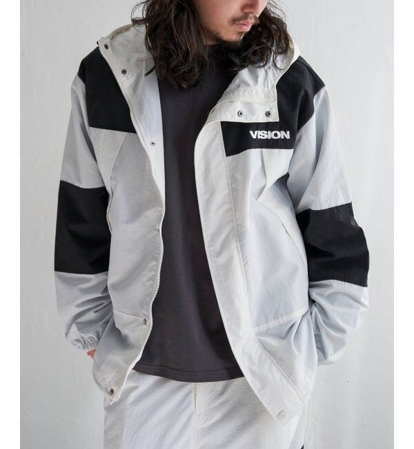 VENCE share style「VISION STREET WEAR ヴィジョンストリートウェア フードナイロンジャケット」|ブルゾン・スタジャン|