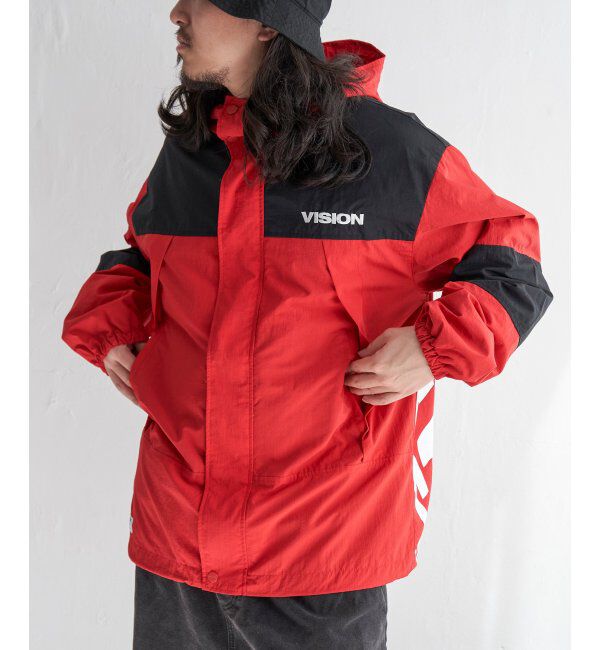 VENCE share style「VISION STREET WEAR ヴィジョンストリートウェア フードナイロンジャケット」|ブルゾン・スタジャン|