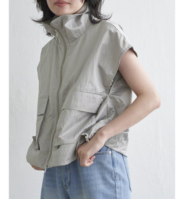 VENCE share style「パールタフタスタンドベスト」|その他|