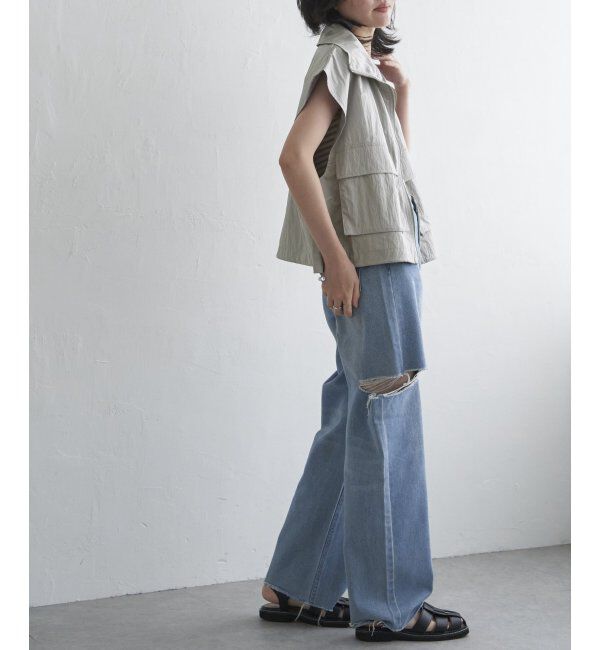 VENCE share style「パールタフタスタンドベスト」|その他|