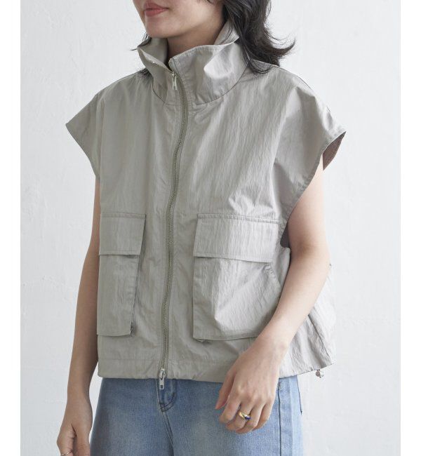 VENCE share style「パールタフタスタンドベスト」|その他|