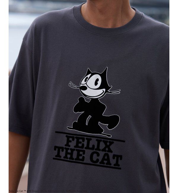 VENCE share style「"Felix the cat" フィリックス・ザ・キャット / フロッキープリントTシャツ」|Tシャツ・カットソー|