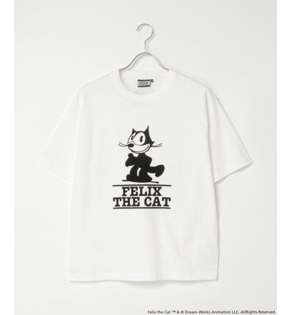 VENCE share style「"Felix the cat" フィリックス・ザ・キャット / フロッキープリントTシャツ」|Tシャツ・カットソー|