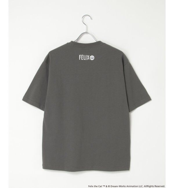 VENCE share style「"Felix the cat" フィリックス・ザ・キャット / フロッキープリントTシャツ」|Tシャツ・カットソー|