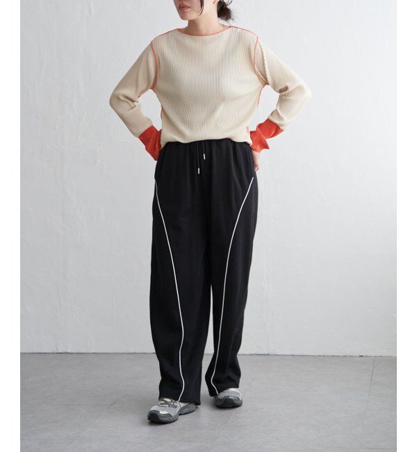 VENCE share style「プリーツ加工配色袖トップス」|その他|