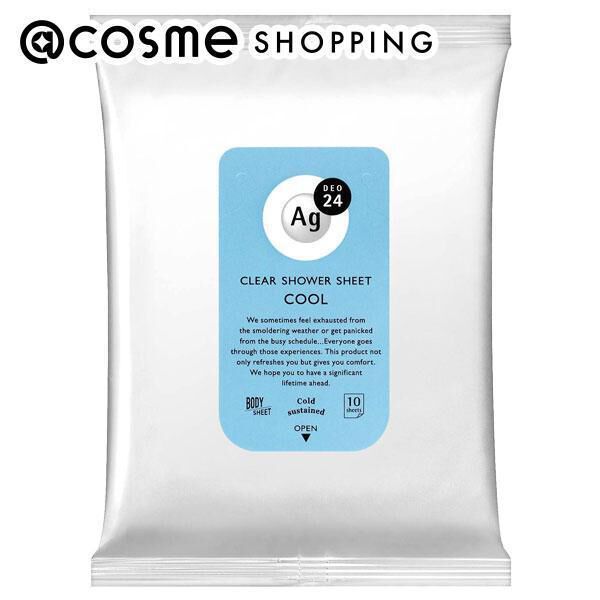  「エージーデオ24 クリアシャワーシート （クール） 無香料 (10枚)」|その他|その他