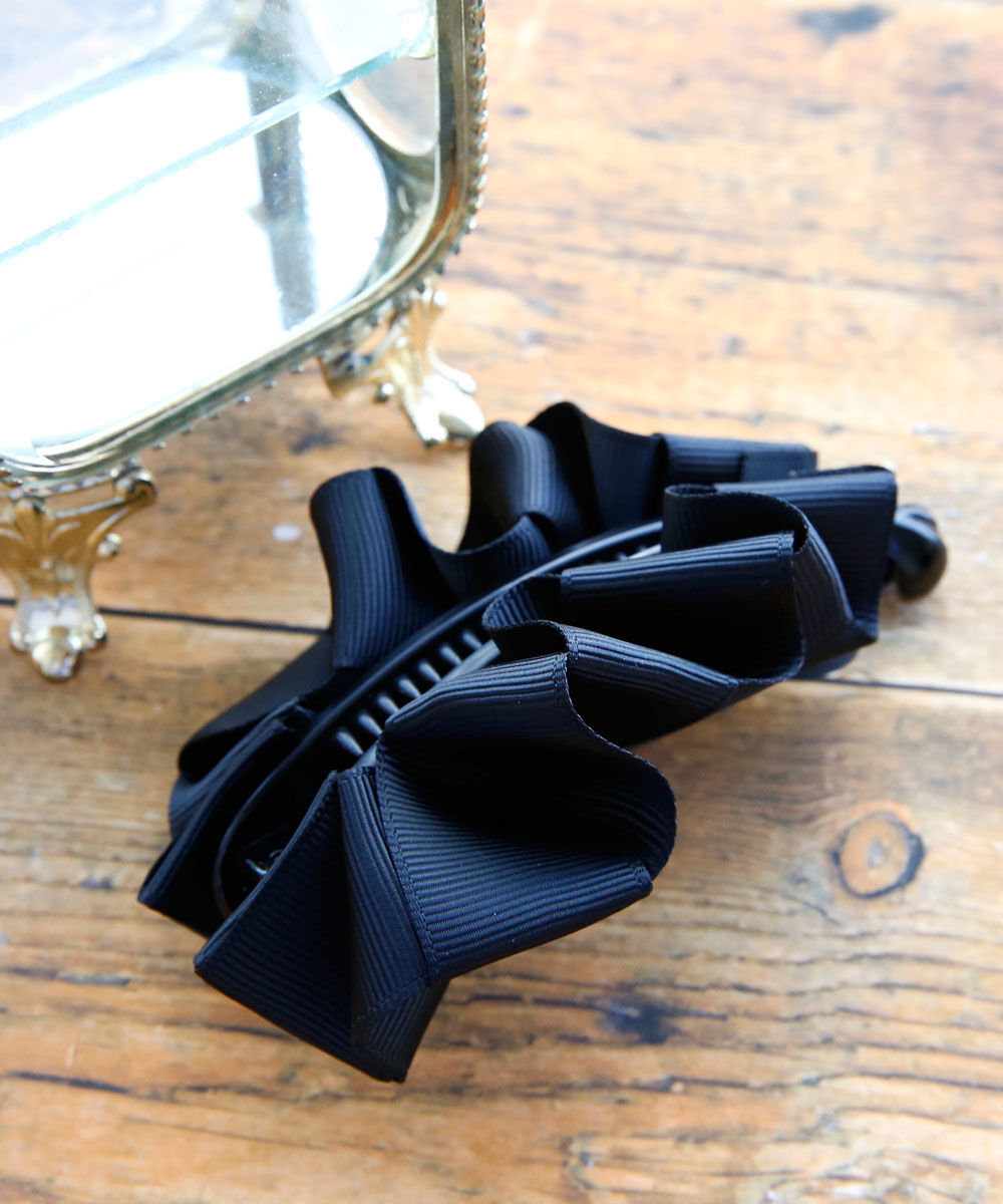 colleca la「アコーディオンフリルのバナナクリップ」|その他|ブラック