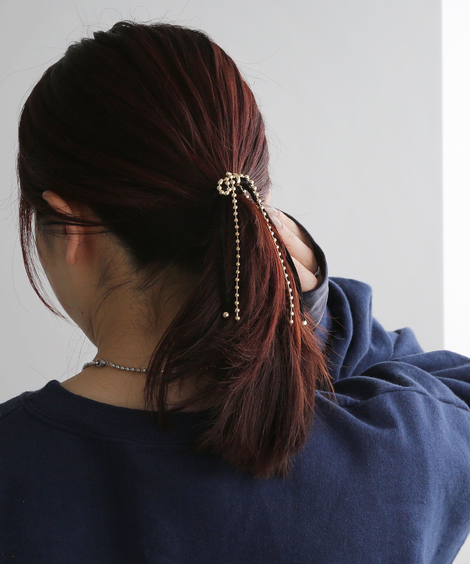 colleca la「レイヤードチェーンリボンヘアカフ/ヘアフック」|その他|