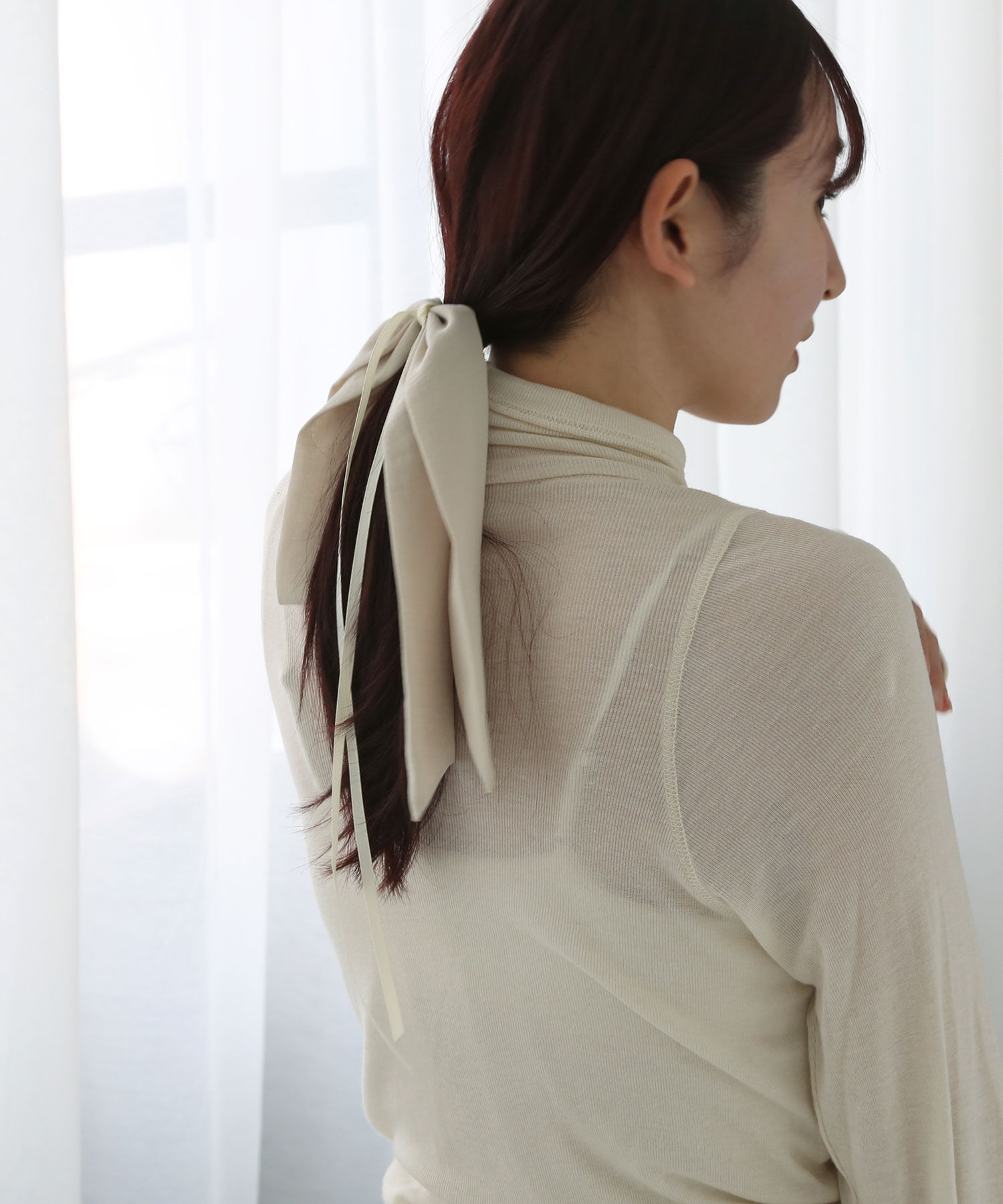  「レイヤードロングリボンヘアゴム」|ヘアゴム・シュシュ|