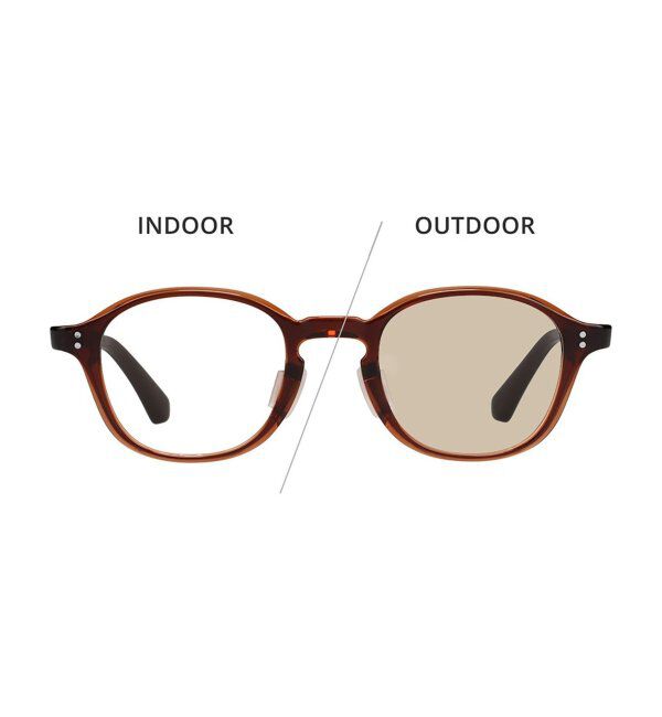  「ウェリントン型 調光サングラス レンズの色が変わるサングラス Zoff | YURIE OUTDOOR EDITION」|サングラス|