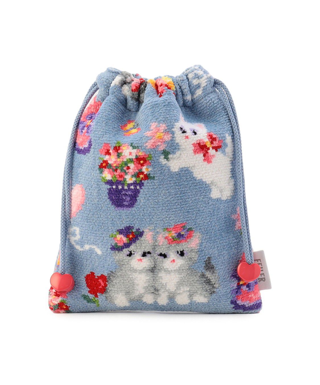 FEILER「モンプティシャ　巾着　MCH-260375」|ポーチ|ライトブルー