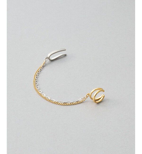 Jouete「【先行予約】[ロープカフス] ダブルチェーン コンビカラー」|イヤーカフ|