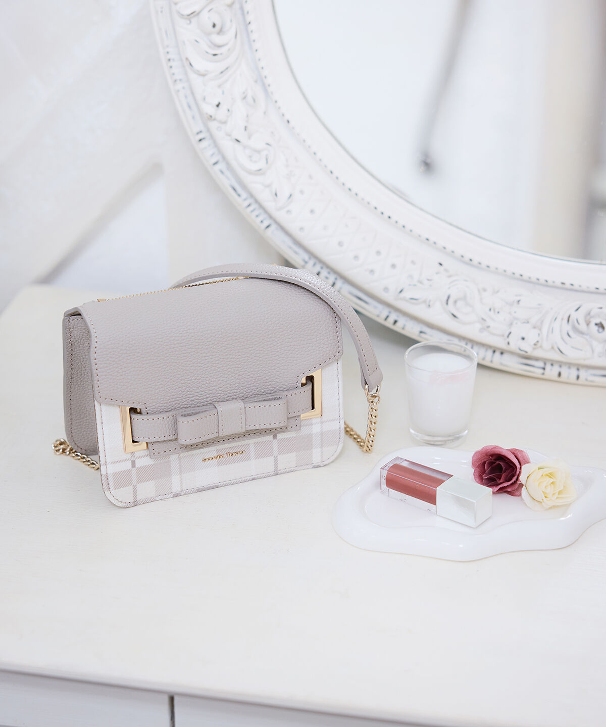 Samantha Thavasa「チェック柄エムシュシュⅢ ショルダーバッグ 小サイズ」|ショルダー・メッセンジャー|