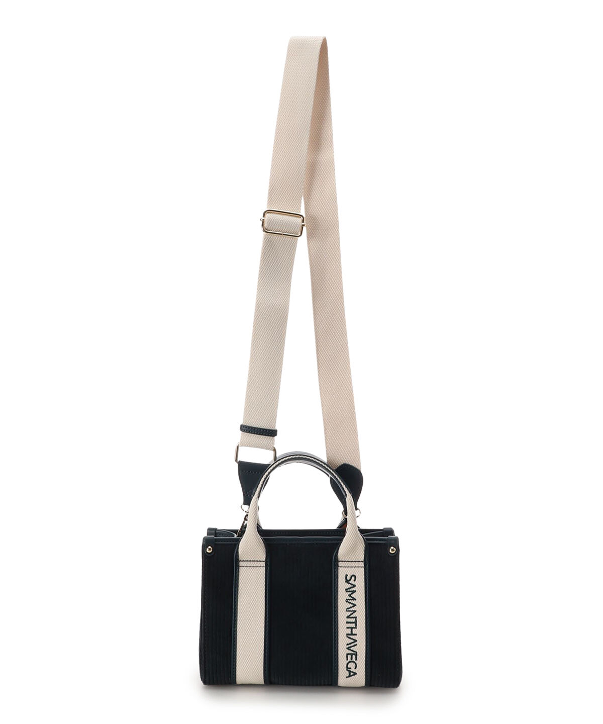 Samantha Vega「ロゴテープコーデュロイショルダーバッグ（ミニ）」|ショルダー・メッセンジャー|