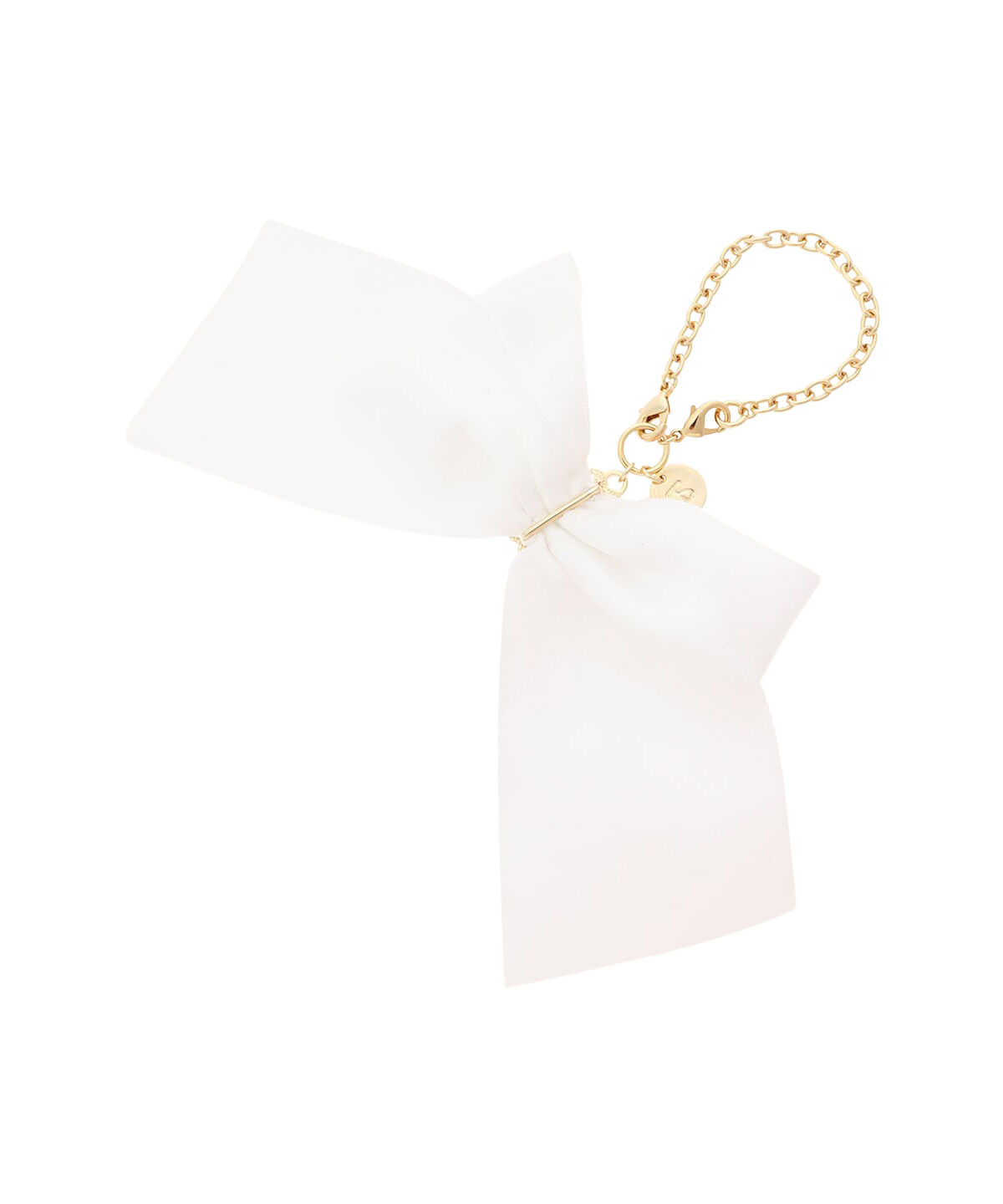 Samantha Vega「サークルビジューリボンバッグチャーム」|チャーム・キーホルダー|