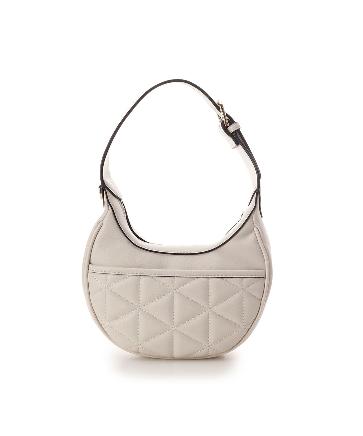 Samantha Vega「キルティングスタッズハーフムーンバッグ」|ハンドバッグ|