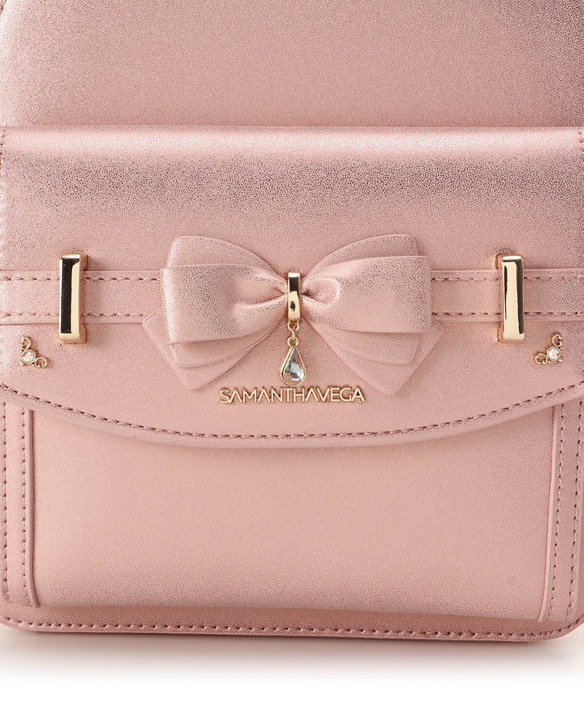 Samantha Vega「アクセントリボンラメリュック」|リュック|