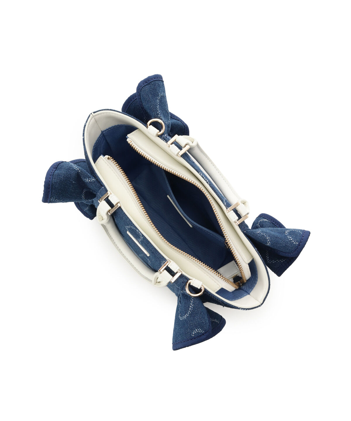 Samantha Vega「ハートデニムフリルハンドバッグ」|ハンドバッグ|