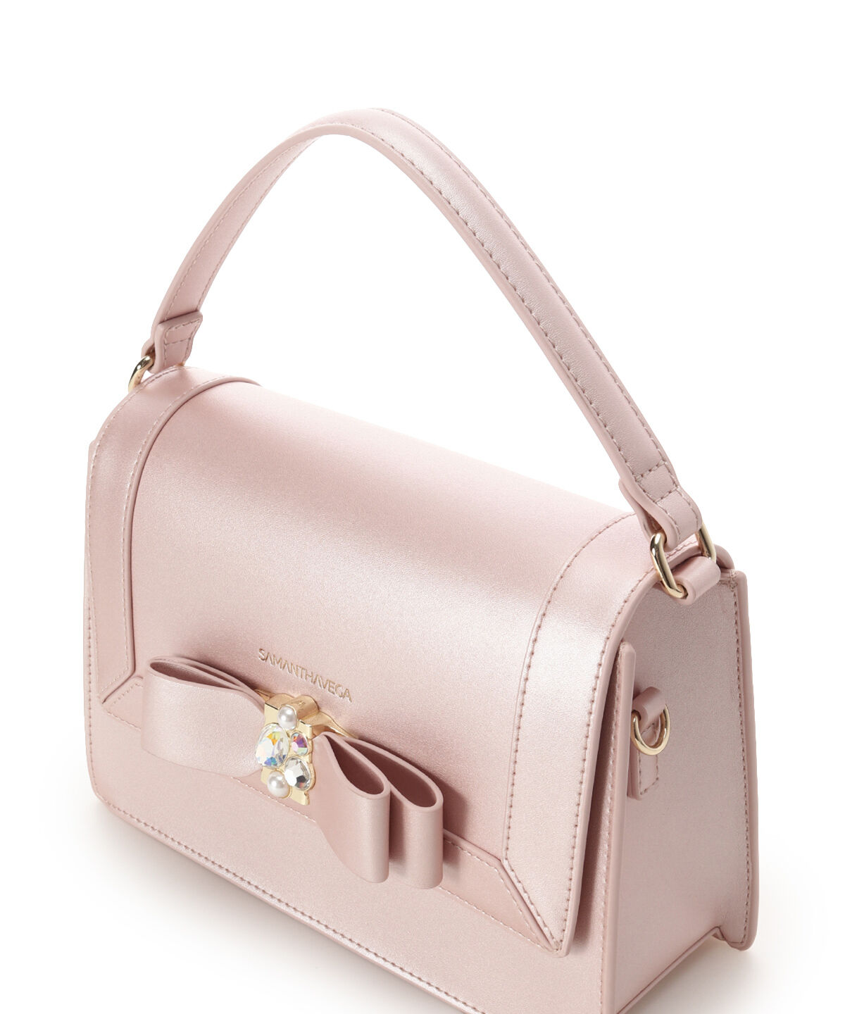 Samantha Vega「パールカラージュエルリボンショルダーバッグ」|ショルダー・メッセンジャー|