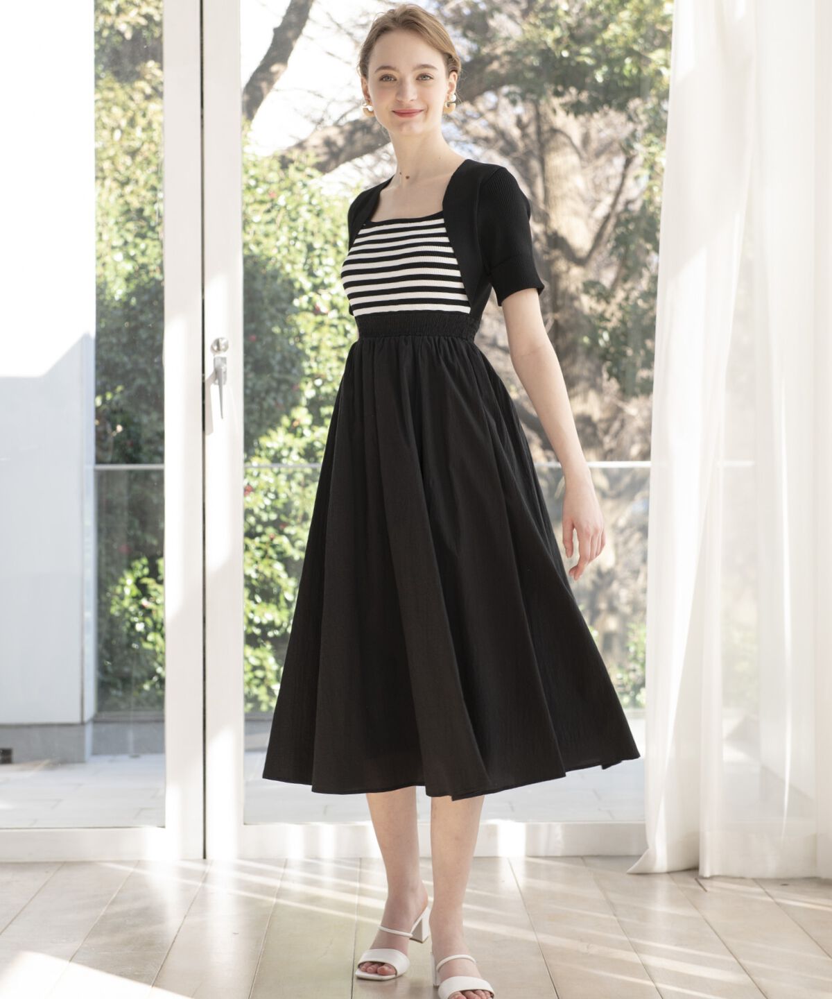 アンドクチュール「ボレロレイヤードドッキングワンピース」|ワンピース|