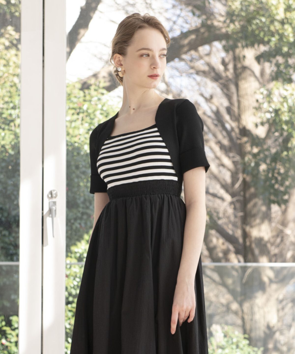 アンドクチュール「ボレロレイヤードドッキングワンピース」|ワンピース|