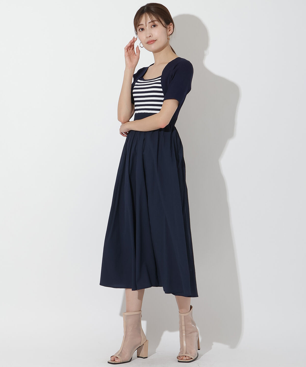 アンドクチュール「ボレロレイヤードドッキングワンピース」|ワンピース|